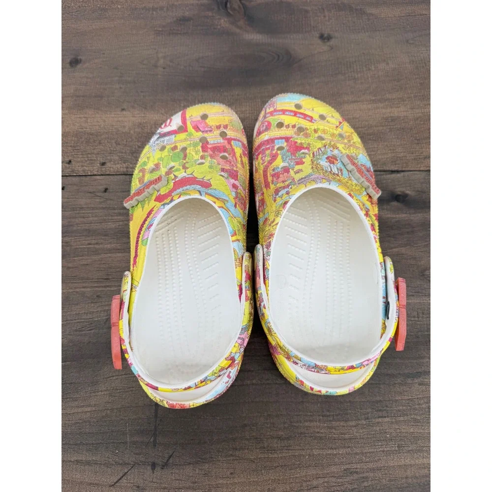 Crocs 50th Anniversary Disney Parks Vault Collection Magic Kingdom Map Clogs W 8